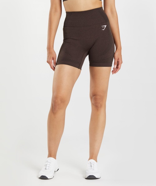 Calções Gymshark Vital Seamless 2.0 Cherry Brown Marl
