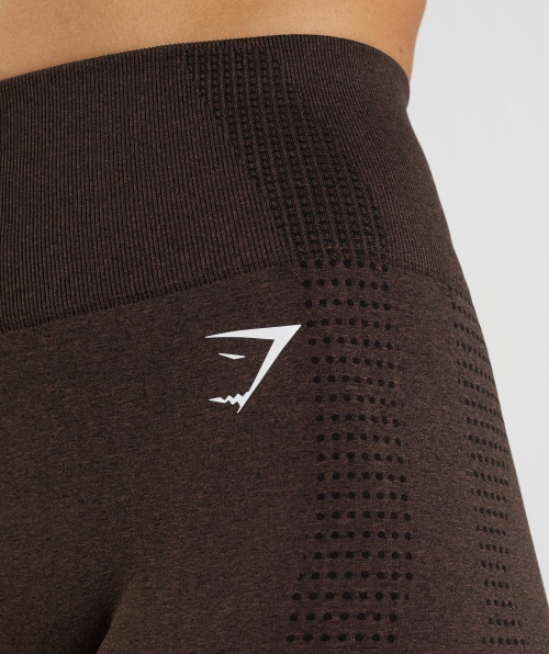 Calções Gymshark Vital Seamless 2.0 Cherry Brown Marl