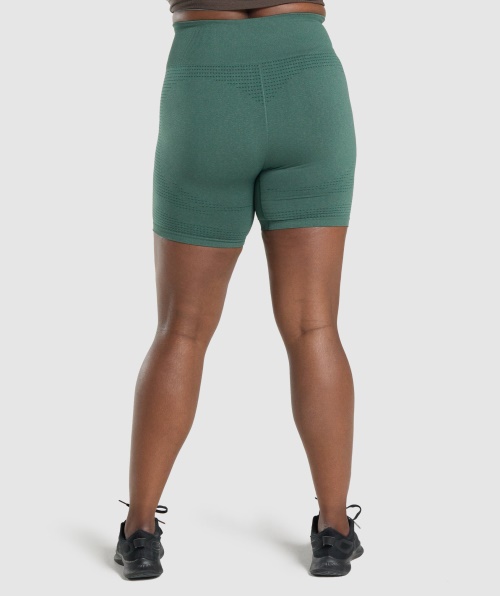 Gymshark Vital Seamless 2.0 Shorts Verde Escuro Marl