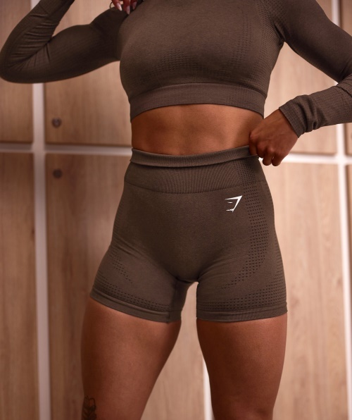 Gymshark Vital Seamless 2.0 Shorts Espresso Marl