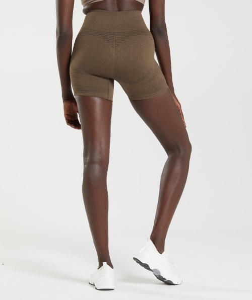 Gymshark Vital Seamless 2.0 Shorts Espresso Marl
