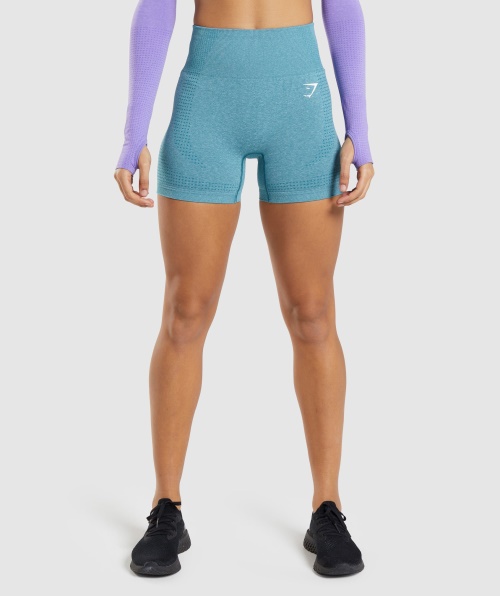 Gymshark Vital Seamless 2.0 Shorts Tahoe Teal Marl