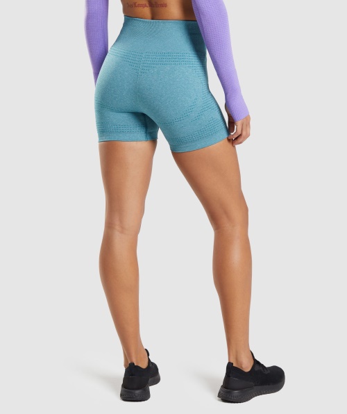 Gymshark Vital Seamless 2.0 Shorts Tahoe Teal Marl