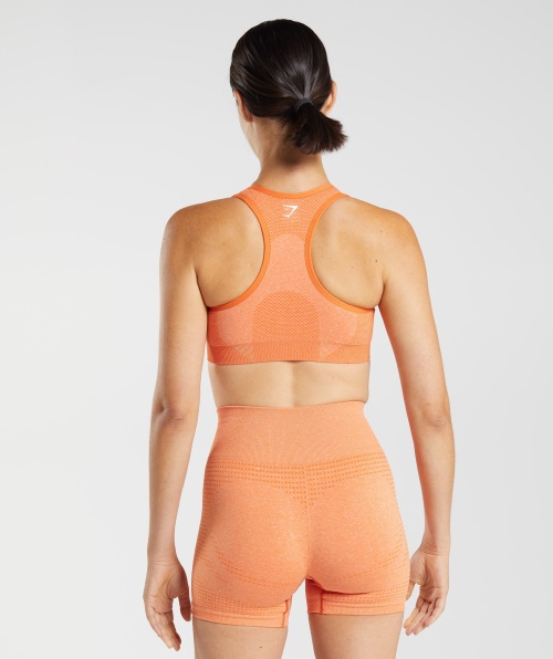 Sutiã Esportivo Gymshark Vital Seamless 2.0 Damasco Laranja Marl