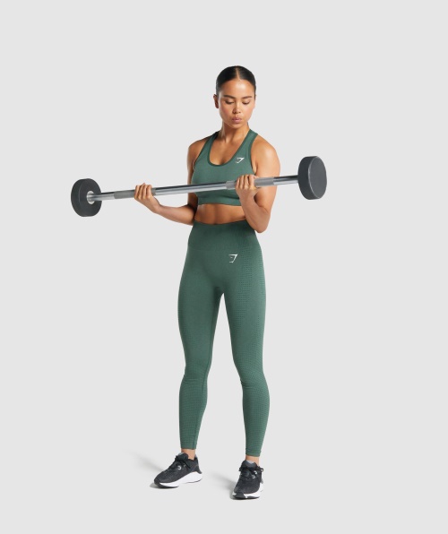 Sutiã Esportivo Gymshark Vital Seamless 2.0 Verde Escuro Marl