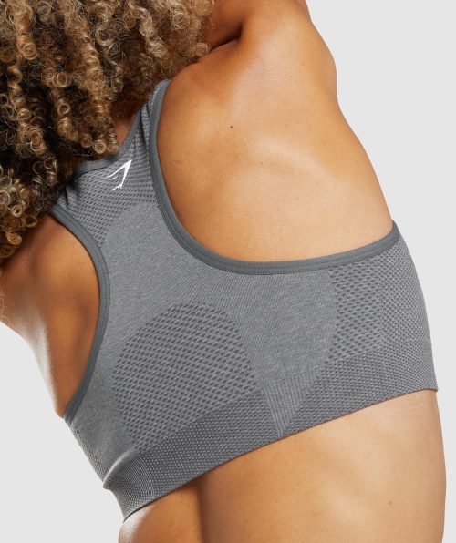 Sutiã Esportivo Gymshark Vital Seamless 2.0 Esfumaçado Cinza Marl
