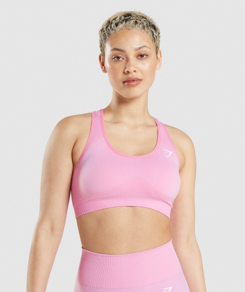 Sutiã Esportivo Gymshark Vital Seamless 2.0 Sorbet Rosa Marl