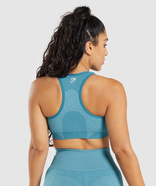 Sutiã Esportivo Gymshark Vital Seamless 2.0 Tahoe Teal Marl