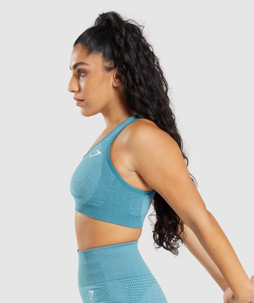 Sutiã Esportivo Gymshark Vital Seamless 2.0 Tahoe Teal Marl