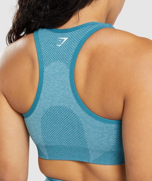 Sutiã Esportivo Gymshark Vital Seamless 2.0 Tahoe Teal Marl
