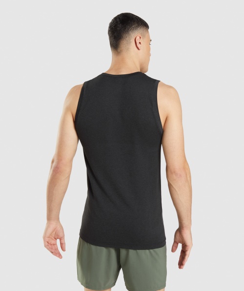 Gymshark Vital Seamless Light Tank Black Marl
