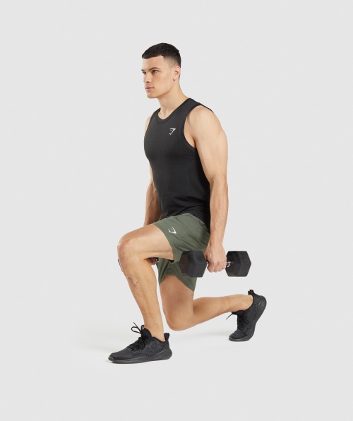 Gymshark Vital Seamless Light Tank Black Marl