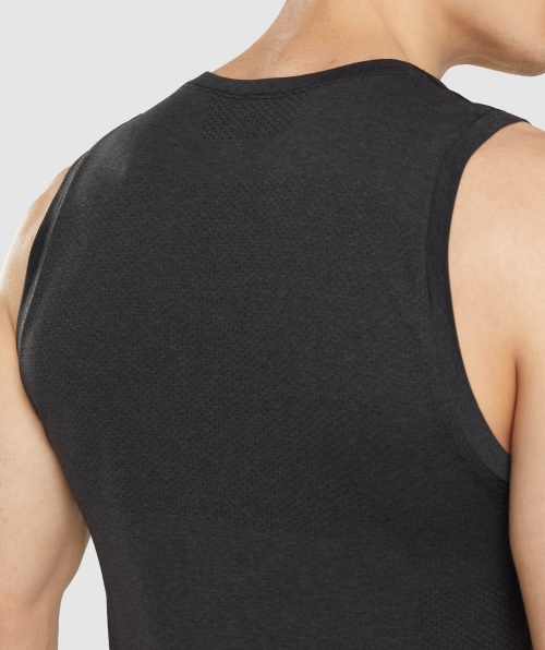 Gymshark Vital Seamless Light Tank Black Marl