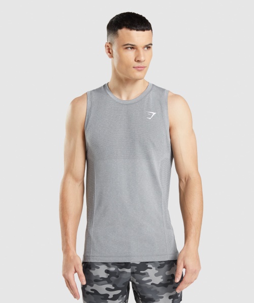 Gymshark Vital Seamless Light Tank Carvão Cinza Marl