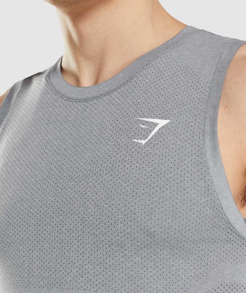 Gymshark Vital Seamless Light Tank Carvão Cinza Marl