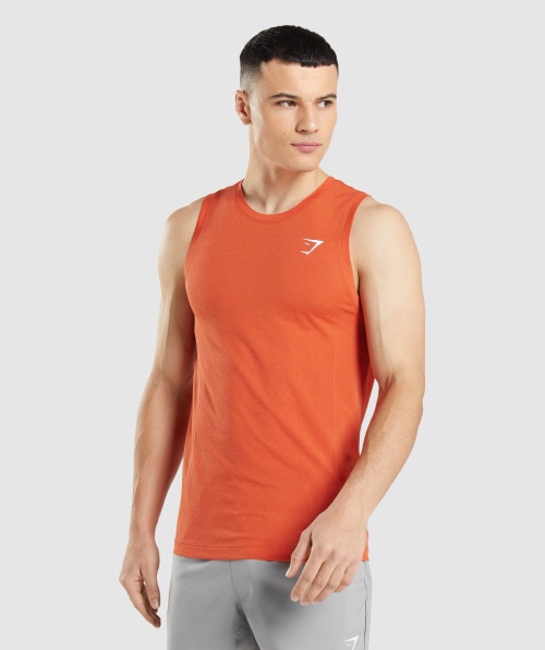 Gymshark Vital Seamless Light Tank Mamão Laranja Marl
