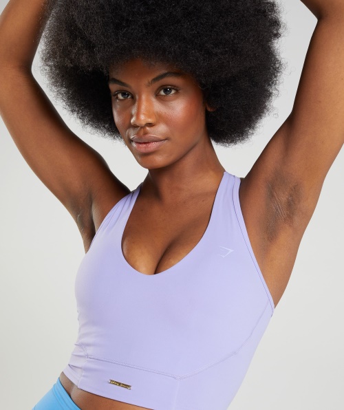 Gymshark Whitney Crop Tank Wildflower Roxo