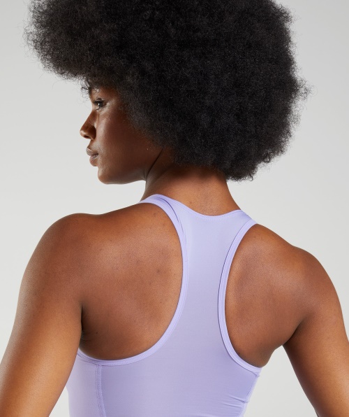 Gymshark Whitney Crop Tank Wildflower Roxo