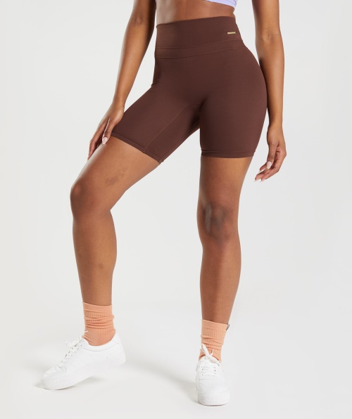 Shorts De Ciclismo Gymshark Whitney Rekindle Marrom