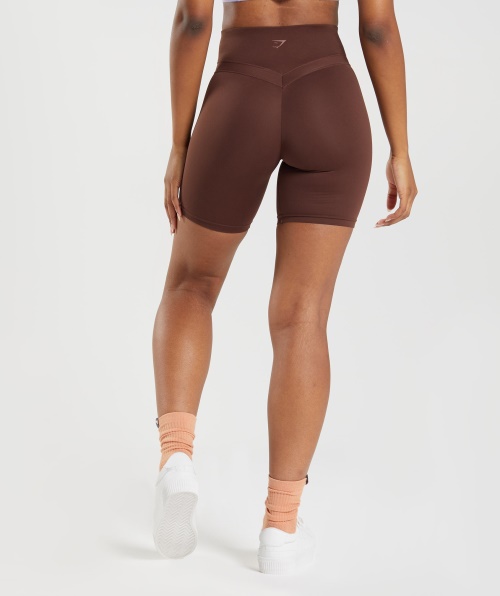 Shorts De Ciclismo Gymshark Whitney Rekindle Marrom