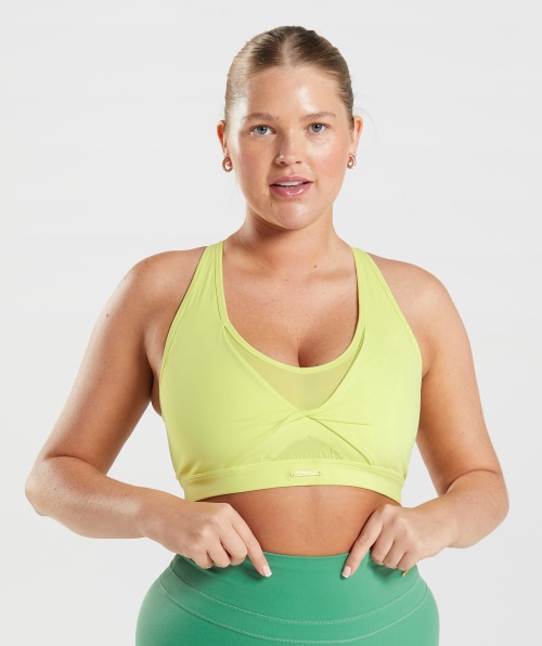 Sutiã Esportivo Gymshark Whitney Mesh Verde Algas Marinhas