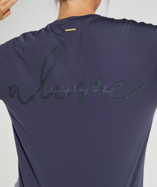 Camiseta Gymshark Whitney Oversized índigo Marinho