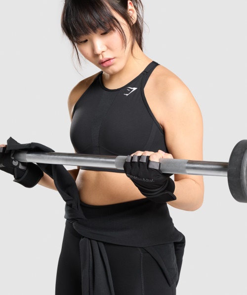 Luvas De Levantamento Gymshark Wrap Pretas