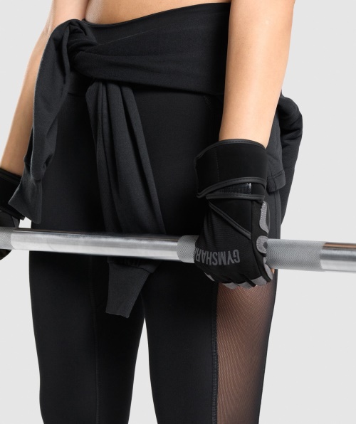 Luvas De Levantamento Gymshark Wrap Pretas